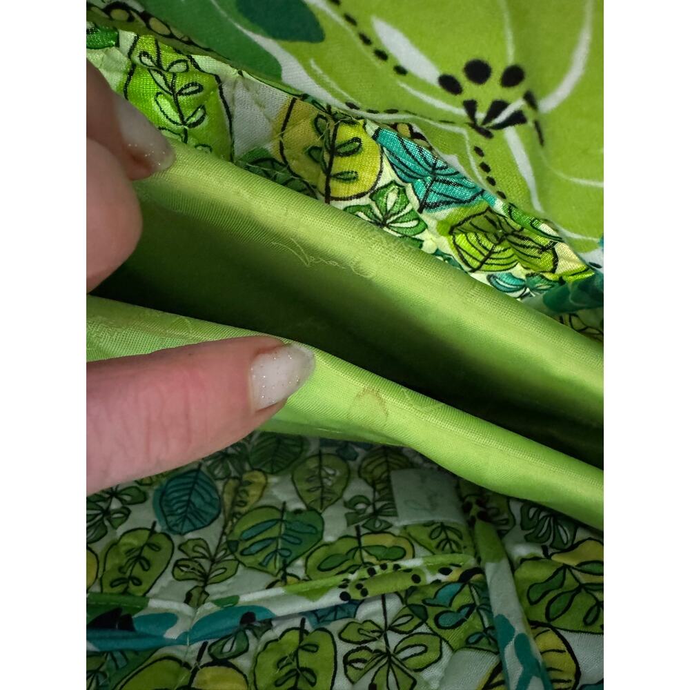 Vera Bradley Laptop Travel Tote in the "Limes Up" pattern. - Picture 8 of 13